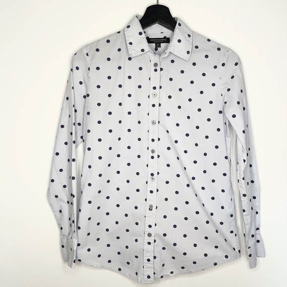 Banana Republic Dillon Shirt Polka Dots XS - Picture 1 of 6